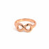 925 Rose Gold Plated Simple Infinity Ring