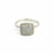 925 Silver CZ Pincushion Ring