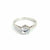 925 Silver Swirl Detail CZ Wedding Ring