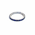 925 Silver Smaller Sapphire CZ Full Wrap Ring