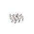 925 Silver CZ Leaf Ring