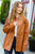 Open Your Heart Rust Vegan Leather Snap Button Shacket