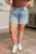 Darlene High Rise Distressed Cuffed Cutoff Shorts