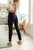 Edith Mid Rise Classic Slim Jeans in Black