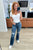 Mila Mid Rise Distressed Bootcut Jeans