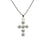 925 Plumeria Cross