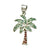 Multicolor CZ Palm Tree Pendant