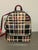 Laminated Plaid Backpack