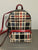 Laminated Plaid Backpack