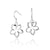 925 Plumeria Open Hook Earrings (15mm)