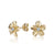 Gold 925 Plumeria Earrings