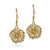 Gold 925 Hibiscus Earrings