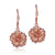 Rose Gold 925 Hibiscus Earrings
