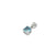 5mm Princess Cut Birthstone Pendants