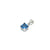 5mm Princess Cut Birthstone Pendants