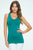 Lady's V or U Neckline Reversible Seamless Tank -One Size