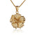 Gold 925 Hibiscus Pendant (20mm)