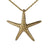 Gold 925 Large Starfish Pendant