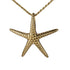 Gold 925 Large Starfish Pendant