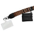 Clip & Go Strap with Pouch: Chevron/Diamond -Brown/Black