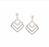 Rhodium Silver Earrings