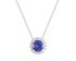 September Rhodium Plated Necklace