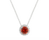 January Rhodium Plated Necklace