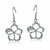 925 Silver Hibiscus Earrings (15mm)