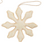 Mud Pie Snowflake Gold Felt Ornament