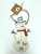 Mud Pie Snowman Tin Ornament