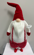 Santa Gnome With Red and White Overalls