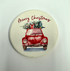 Merry Christmas Beetle Car Coaster