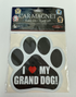 I Heart My Grand Dog! Car Magnet