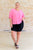 Up For Anything V-Neck Blouse in Pink