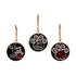 Wooden Blackboard Pawprint Ornaments (Set of 3)