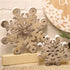 Wood Snowflake Blocks (Set of 2)