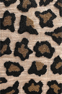 Luxe Leopard Bamboo Handle Handbag