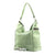 Large Hobo Bag with Zipper -Mint