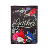 Gather Birdies Suede Garden Flag