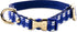 Kate Spade Navy Gingham Dog Collar XS