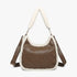 Reece Sherpa Trim Satchel/Shoulder Bag