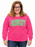 GRINCHY Neon Pink Glitter Sweatshirt