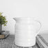 7.1" WHITE CERAMIC PITCHER