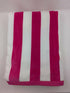 Custom Embroidered Towel -Pink White Stripe