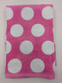 Custom Embroidered Towel -Big Pink/White Polka Dot