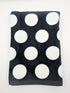 Custom Embroidered Towel -Big Black/White Polka Dot