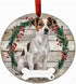 Christmas Ceramic Dog Ornament