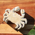 7.3" CARVED WOOD CRAB