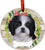 Christmas Ceramic Dog Ornament