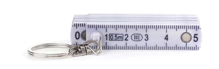 Mini Folding Ruler Keyring